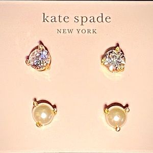 Kate Spade New York Rise and Shine Earrings 2 sets studs NWT